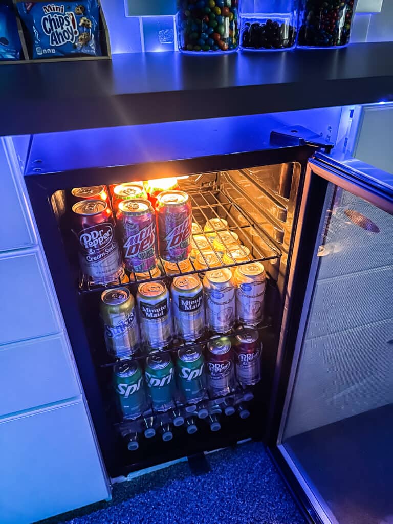 Using my daughter's mini fridge as a little snack station for family w, Mini  Fridge