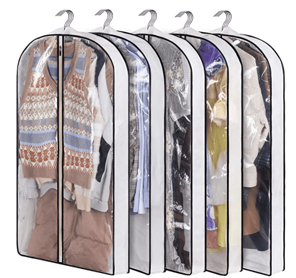 hanging clothes storage bags to store winter clothes