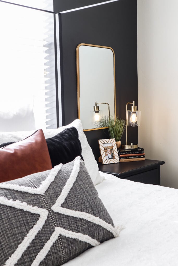 keep nightstands clean and uncluttered