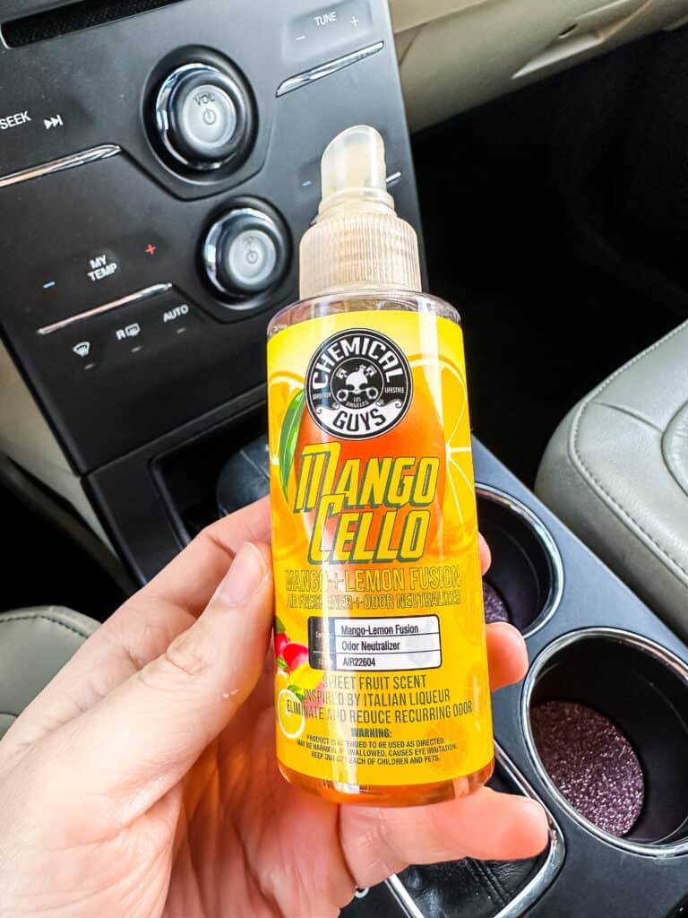 chemical guys Mango car spray to make your car smell amazing
