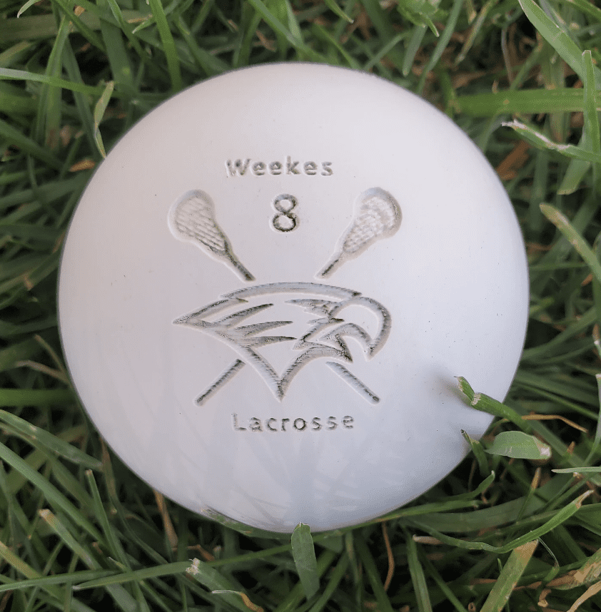 engraved lacrosse ball gift for a lacrosse player