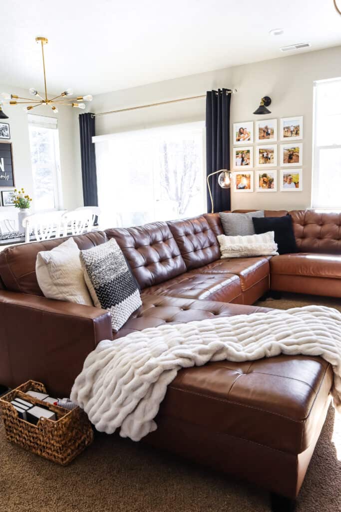 use soft textures and blankets to make your home cozy