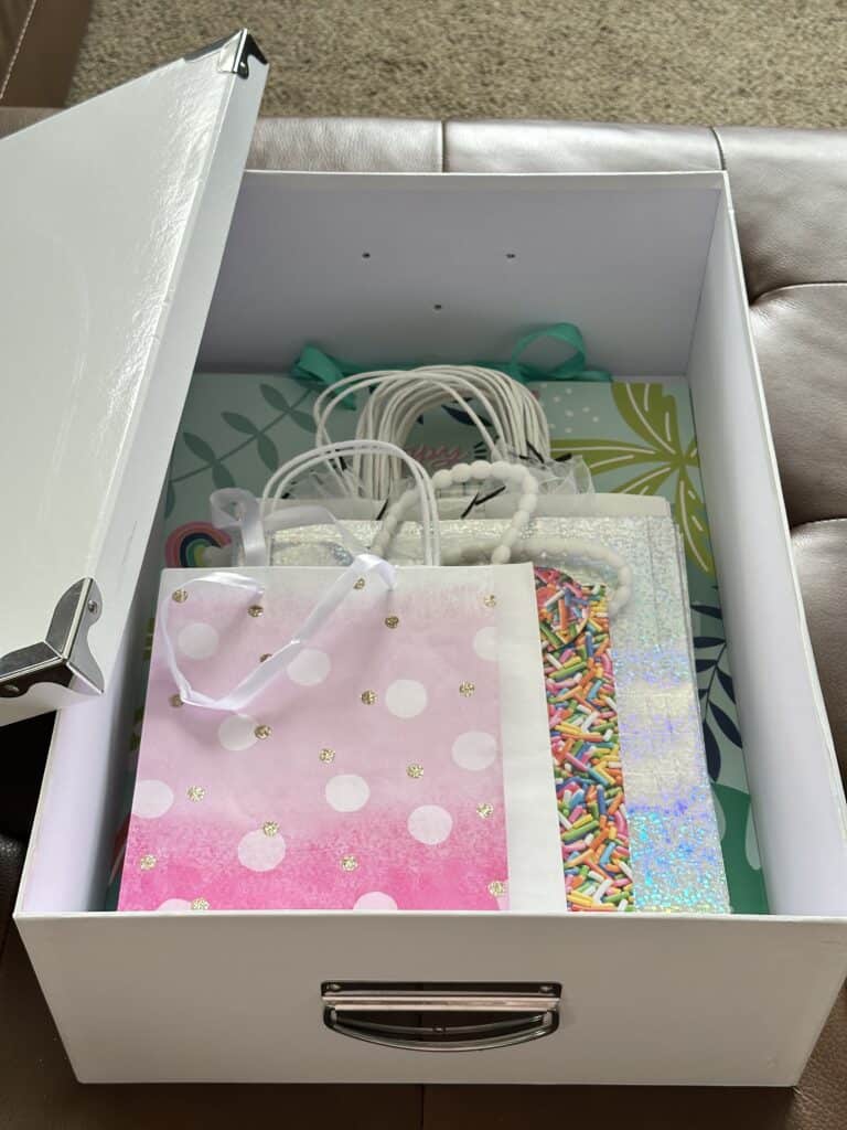 Ideas To Store & Organize Gift Bags