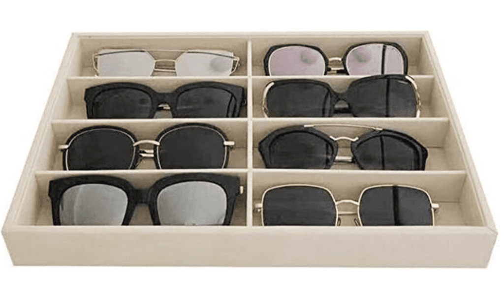 dresser drawer sunglass storage idea