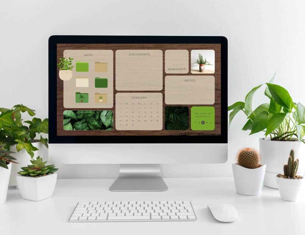 desktop organizer wallpaper