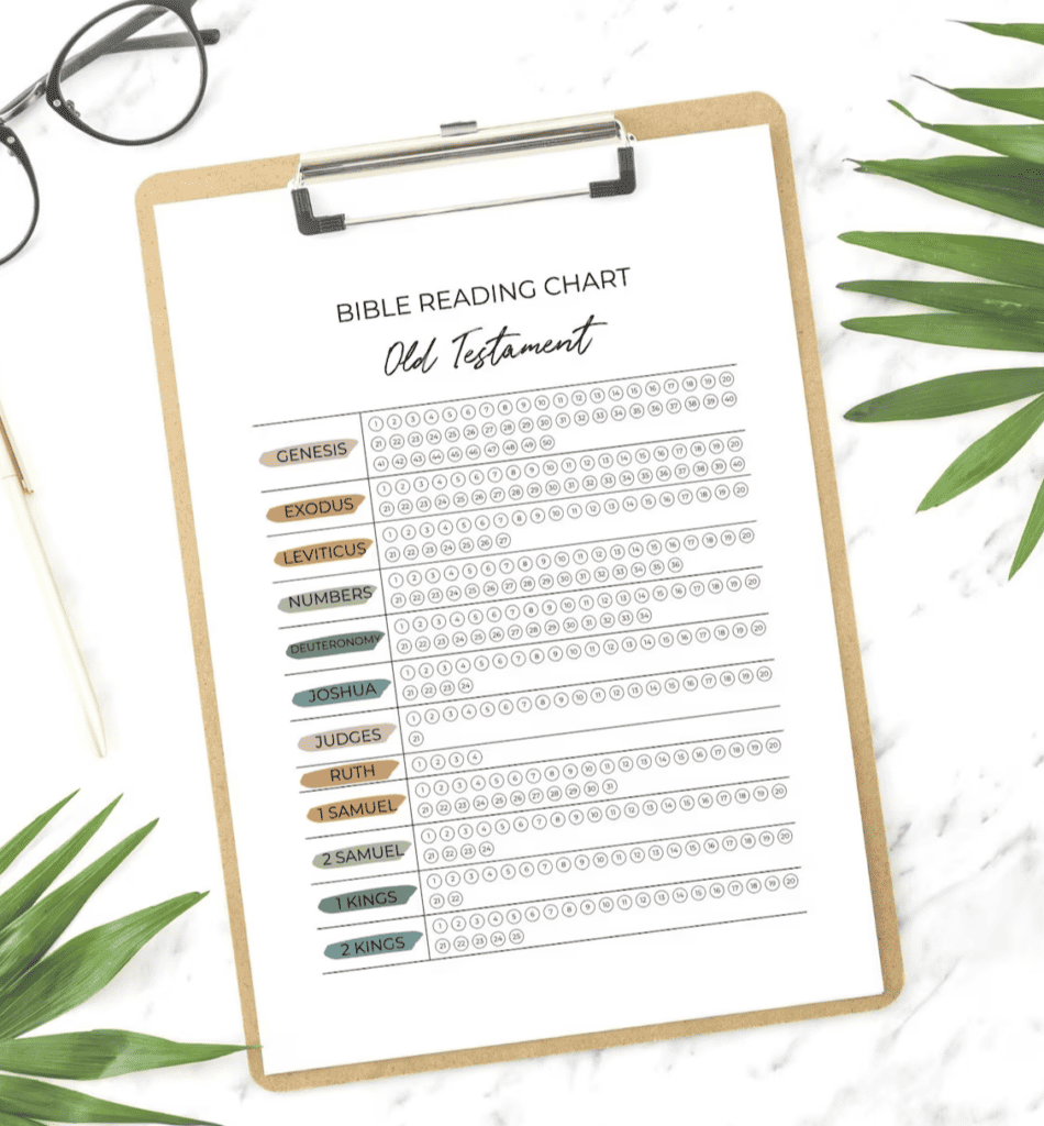 Bible study tracker printable