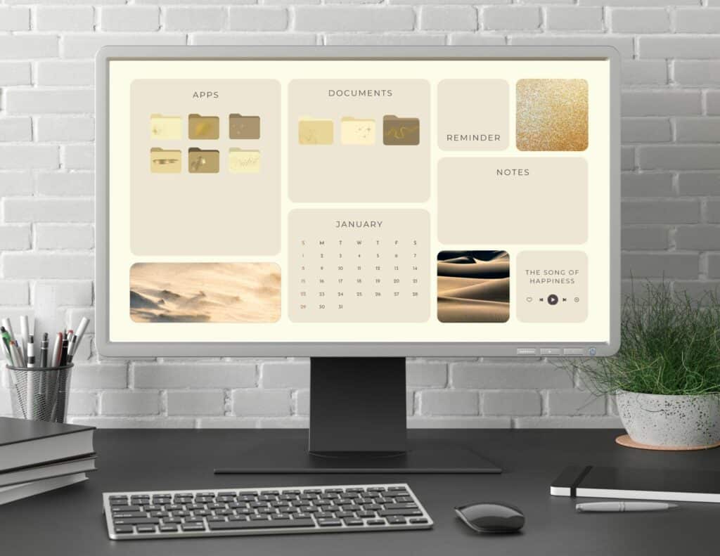 neutral desktop organizer