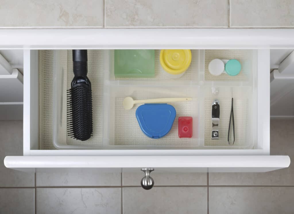 Bathroom Vanity Organization • theStyleSafari