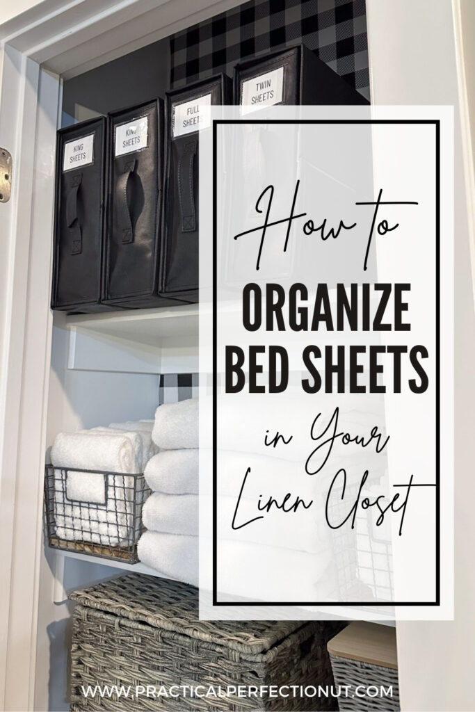 how to organize bed sheets in your home