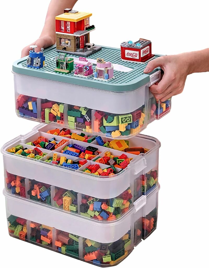 LEGO Storage Box Sorting Tray Bin Project Case Organizer System LARGE  Yellow NEW