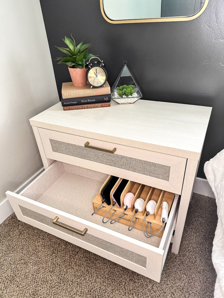 family charging station in your nightstand