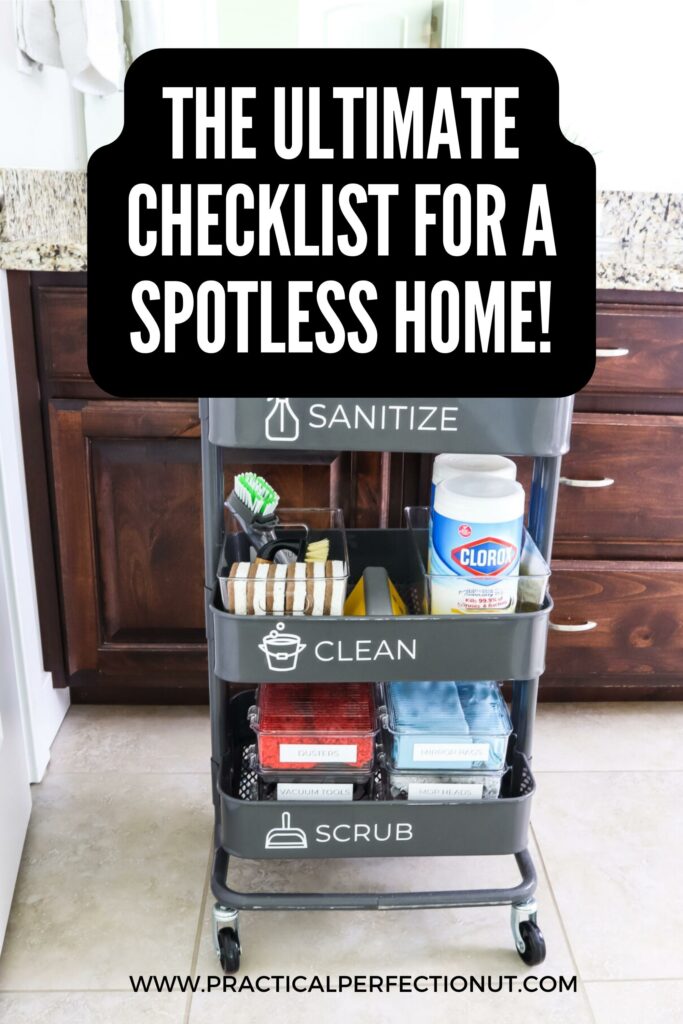free printable deep cleaning checklist