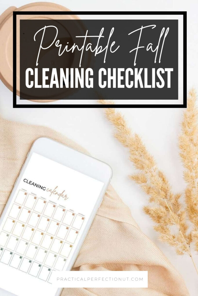 printable fall cleaning checklist for your home
