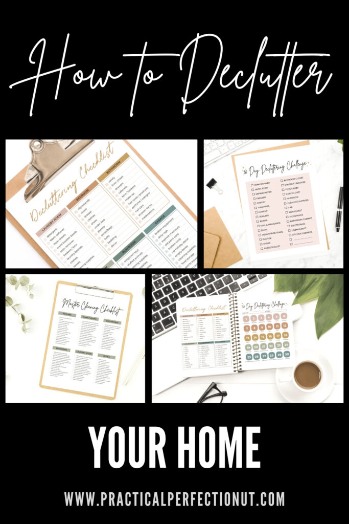 free printable checklists to declutter your home