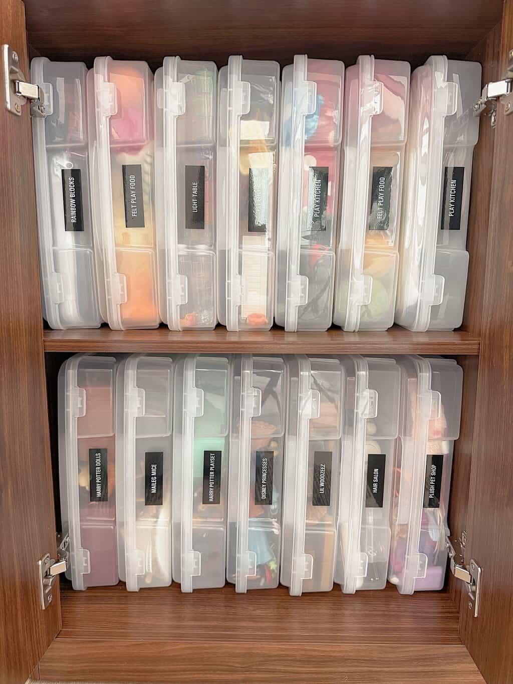 toy library cabinet